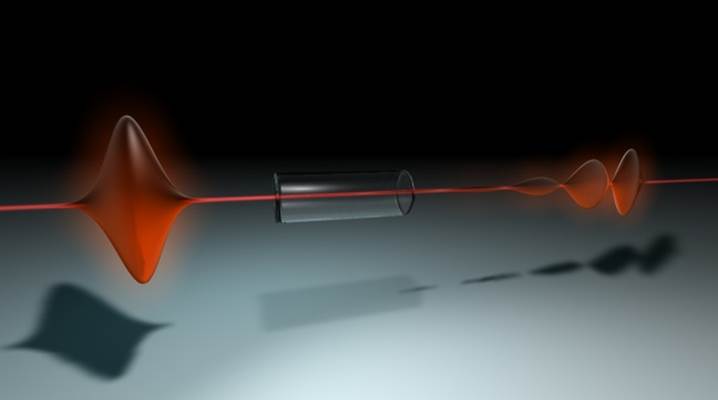 Singoli fotoni ultracorti deformati dall’interazione con gli atomi